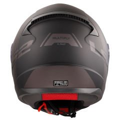 LS2 RAPID MULTIPLY MAT SİYAH-GRİ KASK