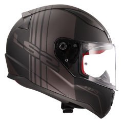 LS2 RAPID MULTIPLY MAT SİYAH-GRİ KASK