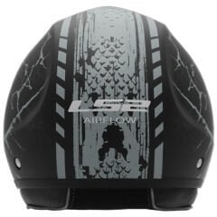 LS2 AIRFLOW SNAKE MAT SİYAH-TITANIUM KASK