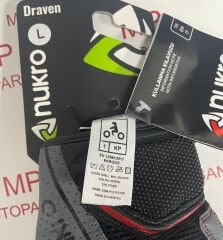 Nukro DRAVEN 3 Mevsim Deri Eldiven Kırmızı CE EN 13594 sertifikalı