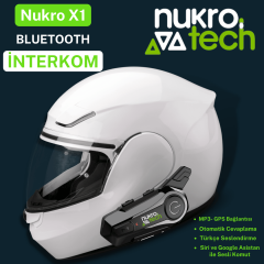 Nukrotech Nukro X1 Bluetooth İnterkom (Kısa Mesafe)