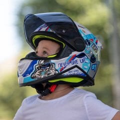 LS2 Kid Next Level Beyaz Çocuk Kaskı