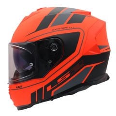 LS2 STORM 2 FIST MAT TURUNCU-SİYAH KASK M