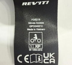 REVIT ACCESS ELDİVEN SİYAH CE EN 13594 Sertifikalı