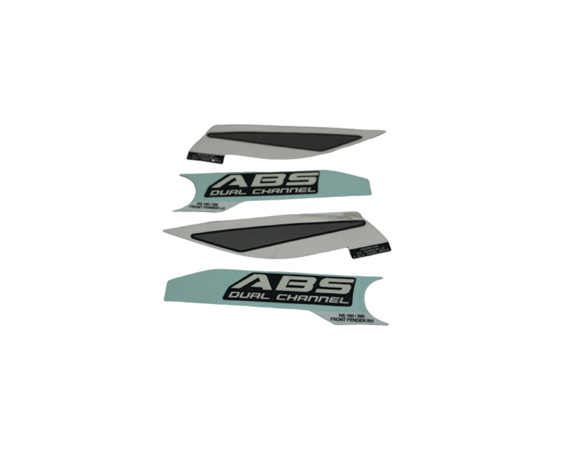 BAJAJ PULSAR NS200 UG (ABS YAZISI STİKER) ÇAMURLUK ETİKETİ ÖN