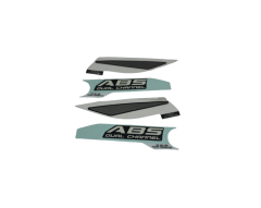 BAJAJ PULSAR NS200 UG (ABS YAZISI STİKER) ÇAMURLUK ETİKETİ ÖN