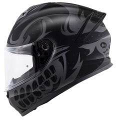 GIVI 50.X BONES MAT SİYAH-GRİ KASK