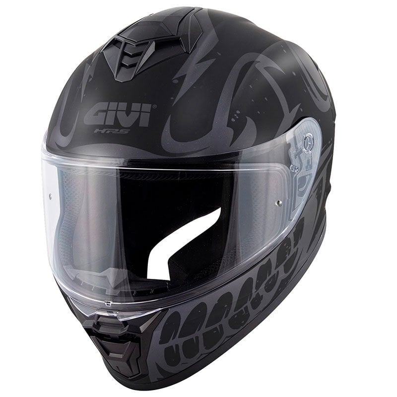 GIVI 50.X BONES MAT SİYAH-GRİ KASK