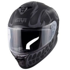 GIVI 50.X BONES MAT SİYAH-GRİ KASK
