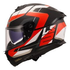 LS2 STREAM 2 ROAD MAT SİYAH-KIRMIZI-BEYAZ-GRİ KASK L