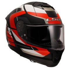 LS2 STREAM 2 ROAD MAT SİYAH-KIRMIZI-BEYAZ-GRİ KASK L