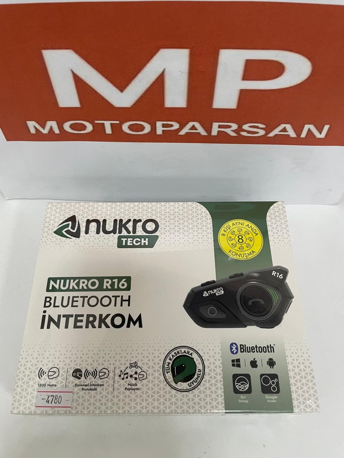 Nukrotech Nukro R16 Bluetooth 8 Kişilik İnterkom