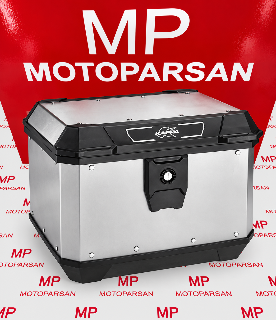 KAPPA KMX500A ALUMINYUM ARKA ÇANTA GRİ 50 Lt.