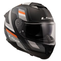 LS2 STREAM 2 VINTAGE MAT SİYAH-GRİ-BEYAZ-KIRMIZI KASK