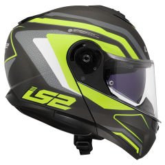 LS2 STROBE 2 PHANTOM MAT TITANIUM-NEON SARI KASK