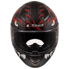 LS2 RAPID 2 KAIJU MAT SİYAH-KIRMIZI-BEYAZ KASK M