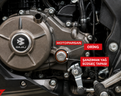Bajaj Pulsar NS200 UG2 Şanzıman Kapak Yağ Süzgeci Tapa Oringi