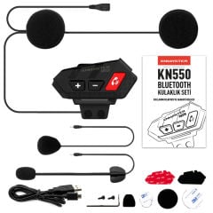 KNMASTER KN550 KIRMIZI BLUETOOTH İNTERKOM